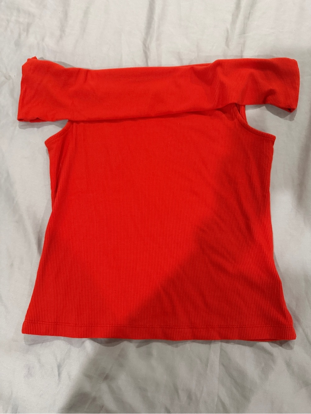 Off-Shoulder Ribbed Top